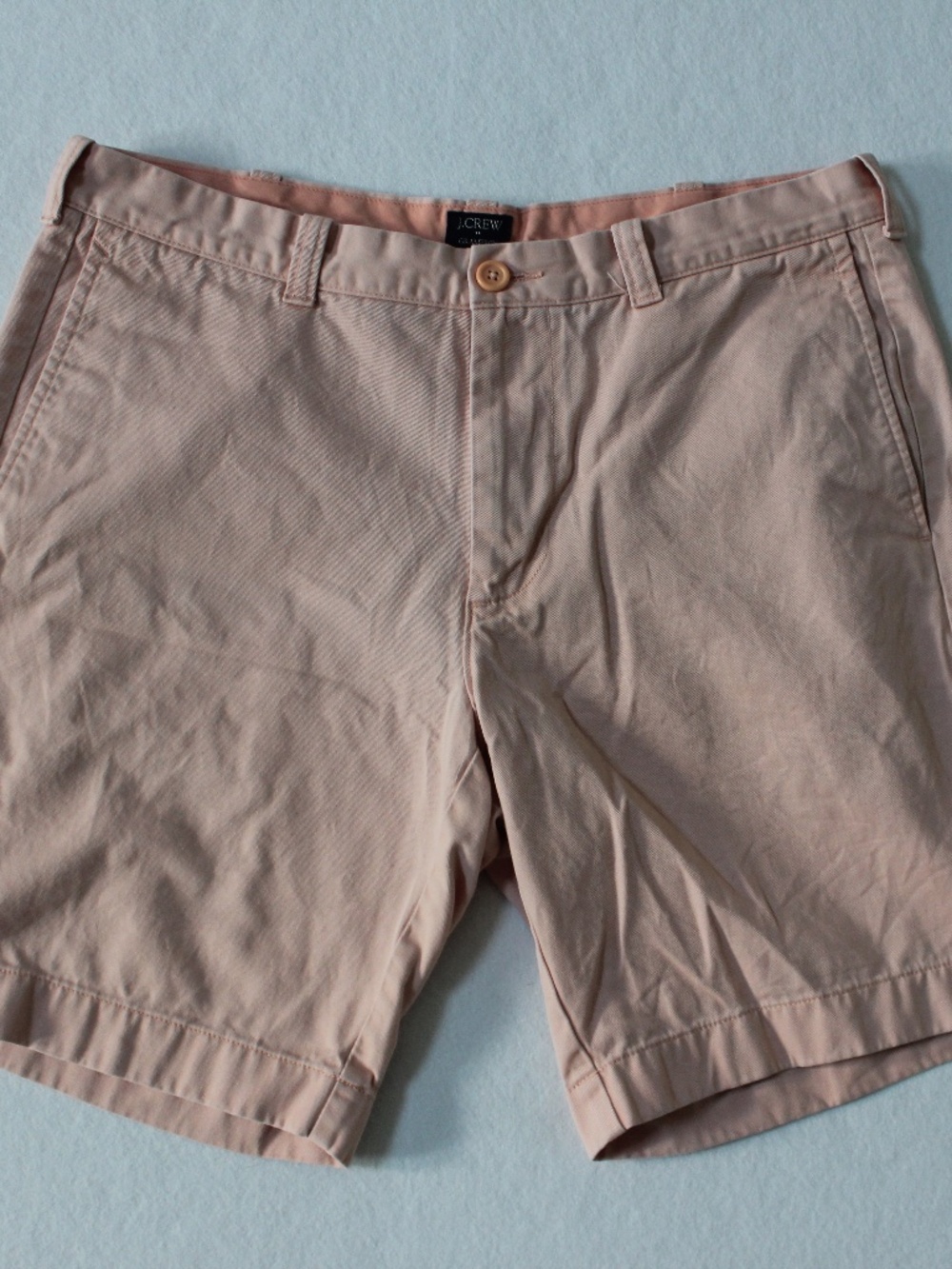 JCrew Gramercy Chino Shorts Flat Front Peach Mens 34
